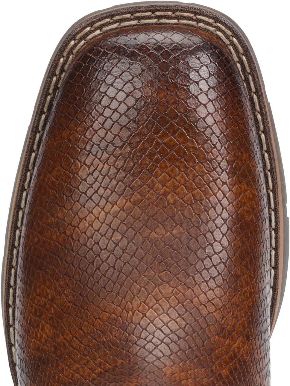 image:imageLumeheel Cowboy Boots for Men Western Mens Boots with Classic Embroidered Slip on Square Toe Boots Slip Resistant Country Boots Chunky Heel Ankle Durable Short Boots for Spring FallSnakeskin Brown