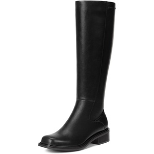 image:imageLumeheel Black Knee High Boots for Women  Low Heel Square Toe Fall Tall Boots with Side ZipperBlack
