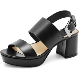 image:imageLumeheel Womens Platform Sandals Block Heel  Ankle Strap Dressy High Heels for Daily Party amp Prom Comfortable Chunky Heel Open Toe ShoesBlack
